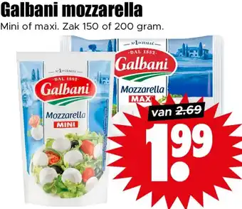 Dirk Galbani mozzarella aanbieding