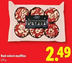 Lidl Red velvet muffins aanbieding