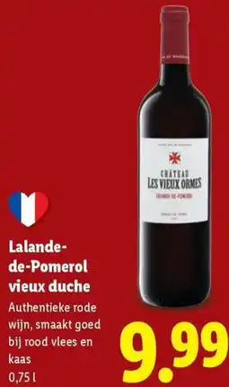 Lidl Lalande de Pomerol vieux duche aanbieding