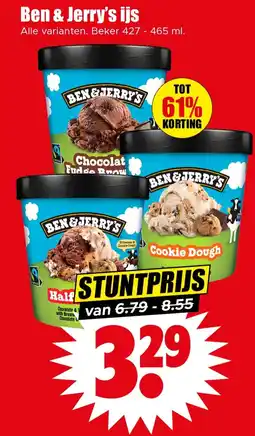 Dirk Ben & Jerry's ijs aanbieding