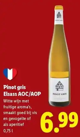 Lidl Pinot gris Elsass AOC/AOP aanbieding
