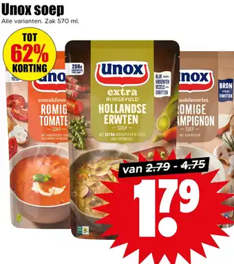 Dirk Unox soep aanbieding