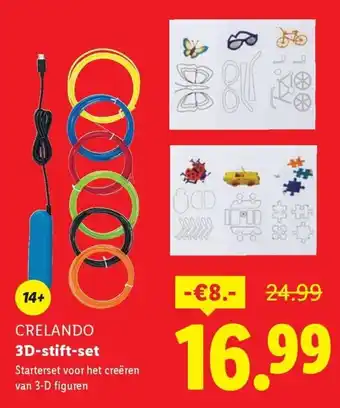 Lidl Crelando 3D-stift-set aanbieding