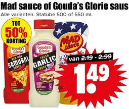 Dirk Mad sauce of Gouda's Glorie saus aanbieding