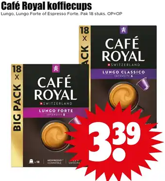 Dirk Café Royal koffiecups aanbieding