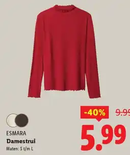 Lidl Esmara damestrui aanbieding