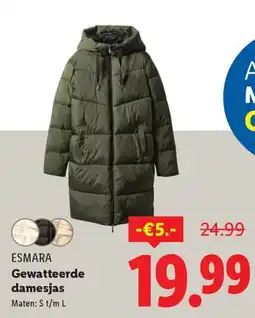 Lidl Esmara gewatteerde damesjas aanbieding