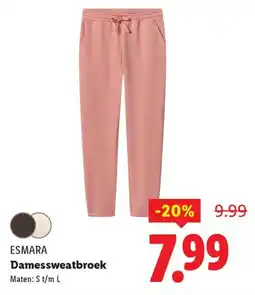 Lidl Esmara Damessweatbroek aanbieding