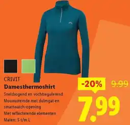Lidl Crivit Damesthermoshirt aanbieding