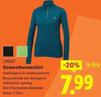 Lidl Crivit Damesthermoshirt aanbieding
