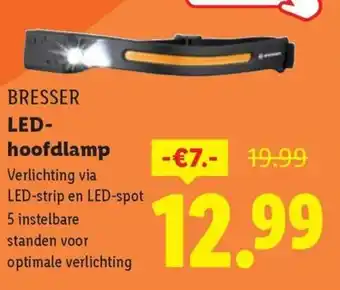 Lidl Bresser led hoofdlamp aanbieding