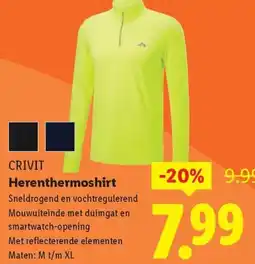 Lidl Crivit Herenthermoshirt aanbieding