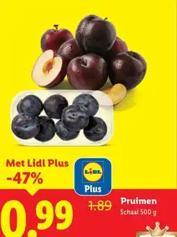 Lidl Pruimen aanbieding