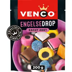 Albert Heijn Venco Engelse drop zacht zoet aanbieding