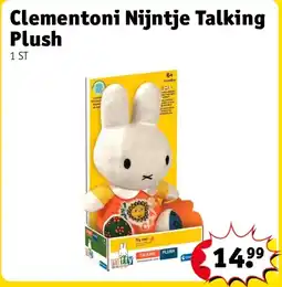 Kruidvat Clementoni Nijntje Talking Plush aanbieding