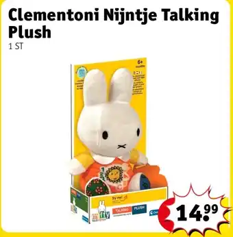 Kruidvat Clementoni Nijntje Talking Plush aanbieding