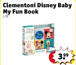 Kruidvat Clementoni Disney Baby My Fun Book aanbieding