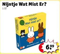 Kruidvat Nijntje Wat Mist Er? aanbieding