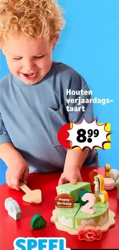 Kruidvat Houten verjaardags- taart aanbieding