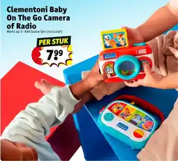 Kruidvat Clementoni Baby On The Go Camera of Radio aanbieding