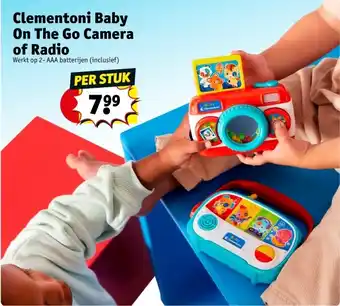 Kruidvat Clementoni Baby On The Go Camera of Radio aanbieding