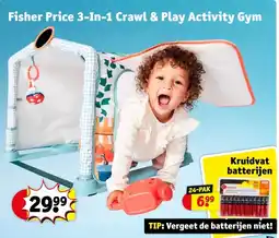 Kruidvat Fisher Price 3-In-1 Crawl & Play Activity Gym aanbieding