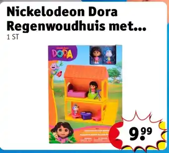 Kruidvat Nickelodeon Dora Regenwoudhuis met aanbieding