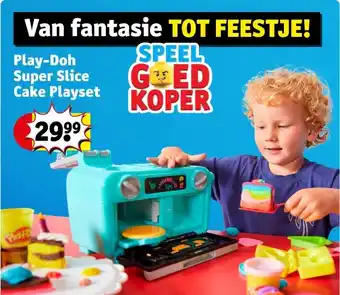 Kruidvat Play-Doh Super Slice Cake Playset aanbieding