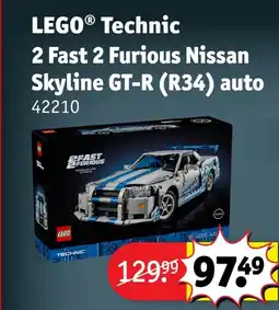 Kruidvat LEGO Technic 2 Fast 2 Furious Nissan Skyline GT-R (R34) auto aanbieding