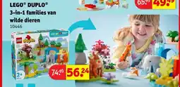 Kruidvat Lego Duplo 3-in-1 families van wilde dieren aanbieding