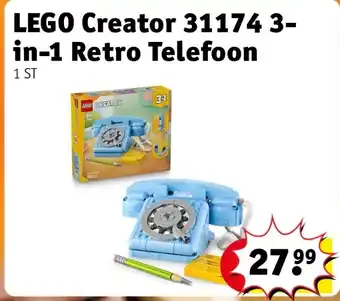 Kruidvat LEGO Creator 31174 3- in-1 Retro Telefoon aanbieding