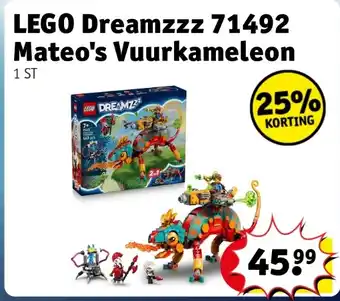 Kruidvat LEGO Dreamzzz 71492 Mateo's Vuurkameleon aanbieding