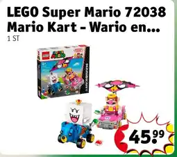 Kruidvat LEGO Super Mario 72038 Mario Kart - Wario en aanbieding