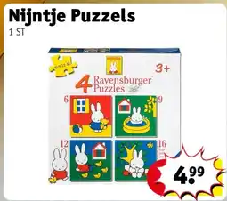 Kruidvat Nijntje Puzzels aanbieding