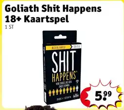 Kruidvat Goliath Shit Happens 18+ Kaartspel aanbieding