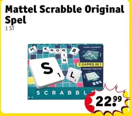 Kruidvat Mattel Scrabble Original Spel aanbieding