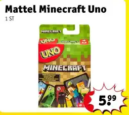 Kruidvat Mattel Minecraft Uno aanbieding