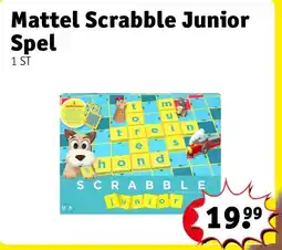 Kruidvat Mattel Scrabble Junior aanbieding