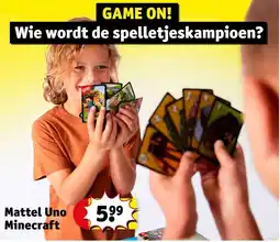 Kruidvat Mattel Uno Minecraft aanbieding
