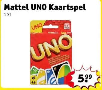 Kruidvat Mattel UNO Kaartspel aanbieding