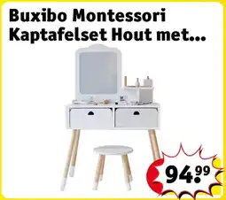Kruidvat Buxibo Montessori Kaptafelset Hout met aanbieding