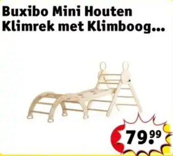 Kruidvat Buxibo Mini Houten Klimrek met Klimboog aanbieding