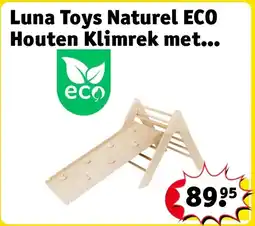 Kruidvat Luna Toys Naturel ECO Houten Klimrek met aanbieding