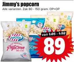 Dirk Jimmy's popcorn aanbieding