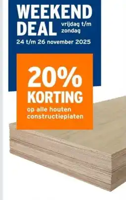 GAMMA Op alle houten constructieplaten aanbieding