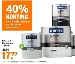 GAMMA GAMMA binnenlak aanbieding