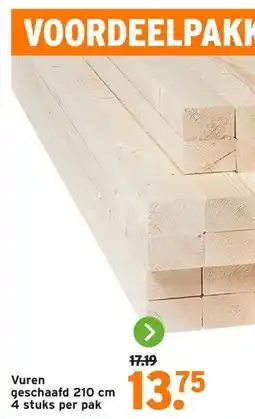 GAMMA Vuren geschaafd aanbieding