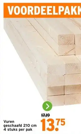GAMMA Vuren geschaafd aanbieding