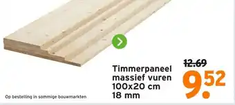 GAMMA Timmerpaneel massief vuren aanbieding