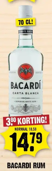 Dirk Bacardi Rum aanbieding